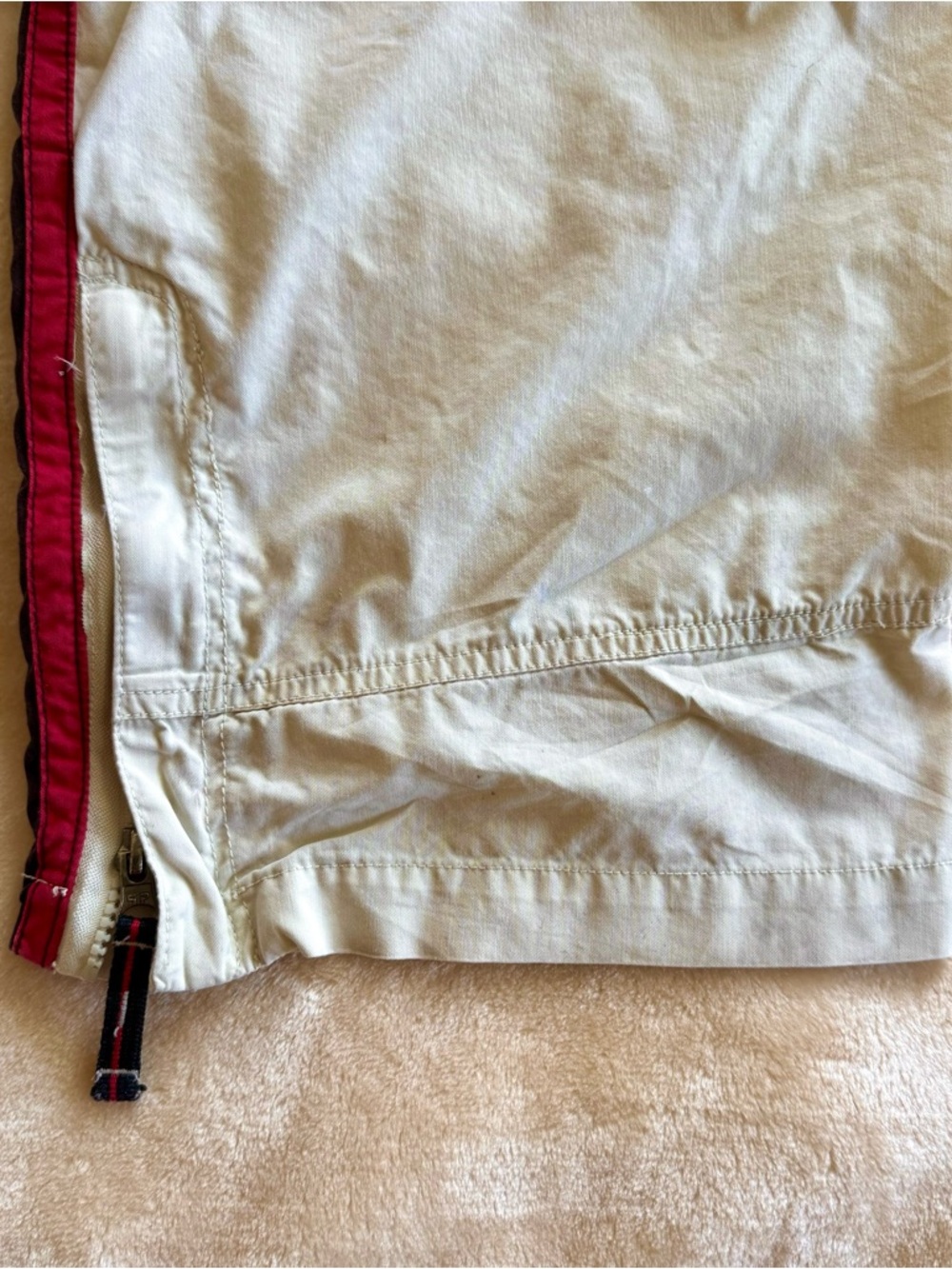 Vintage Y2K Cream Baggy Cargo Track Pants - Picture 8 of 9